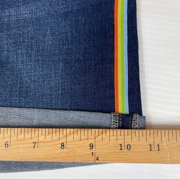 NWT Tommy Hilfiger Greenwich Shorts Midrise Side-Striped Denim Women's Size 6 - Picture 11 of 13